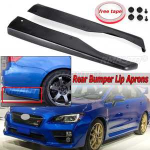 Carbon Fiber <b>Car</b> Side Rear Bumper Lip <b>Diffuser</b> Splitter Wrap <b>Diffuser</b> Spoiler Canard Side Aprons for Subaru Impreza WRX Sti 4Dr - Product Image 2