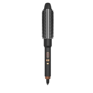Brosse lissante pour <span class=keywords><strong>fer</strong></span> à <span class=keywords><strong>friser</strong></span> 2 en 1 Affichage de la température par LED Type de chauffage PTC Hot Comb bigoudi - Product Image 3
