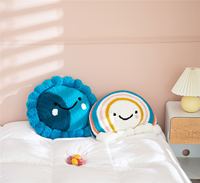 Md Baby Throw Tricoté Crochet Noeud Boule Acrylique Câble Fleur Arc-en-ciel Oreillers Housse Coussin de Cadeau