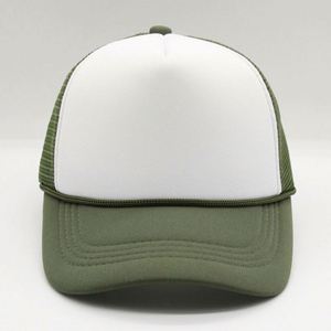 หมวกเบสบอลปักโลโก้ตามสั่งขายส่งจากโรงงาน หมวกแก๊ปผ้าอ๊อกซ์ฟอร์ดทรงสปอร์ต หมวกทรงทรัคเกอร์สีพื้นเรียบ หมวกสแนปแบ็คโฟมด้านหน้าตาข่ายปักตัวอักษร - Product Image 4