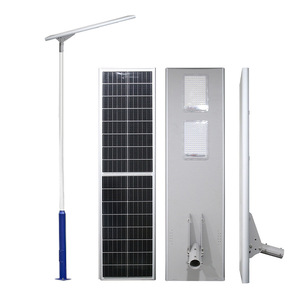 Solar Street <b>Light</b> 60W Mono Si <b>LED</b> Aluminum Alloy Body Remote Control Outdoor Road Lighting - Product Image 1