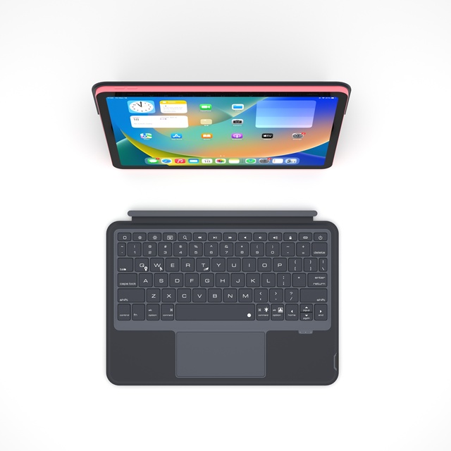 Smart Wireless Magnetic Detachable Magic Trackpad Keyboard Folio Case with RGB Backlit for iPad 10.9 Inch 2022