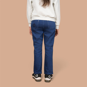 Pantalones Largos Cómodos y a la Moda para Uso Diario, Hechos a Medida para Mujer, Cintura Alta, 100% Algodón, Ecológicos, Transpirables, de Color Sólido, para Todas las Temporadas - Product Image 2