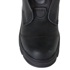 Bottes de pompier AmpsafeX en cuir véritable imperméables, style américain, avec embout en acier, fermeture à pression, personnalisables pour hommes - Product Image 4