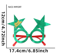 Lunettes de Noël style Élan Doré les plus vendues, avec flocons de neige et étoiles, pour la décoration de fête du Nouvel An et des fêtes de fin d'année