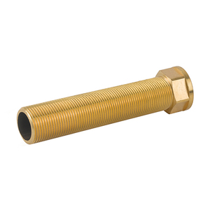 Prolunga MF 80 mm in ottone giallo, raccordo per tubi da 1/2 pollice - Product Image 1