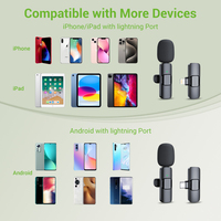 Microphone-Cravate Sans Fil Stéréo 1 Émetteur 1 Récepteur Suppression de Bruit, Mini Micro Revers Portable pour Interview en Direct en Extérieur Android – Vente en Gros Usine