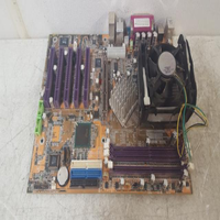 Placa base para computadora Plc QDI P4I865PE 2 con procesador Pentium SL68T de 2,4 GHz, suministro a granel