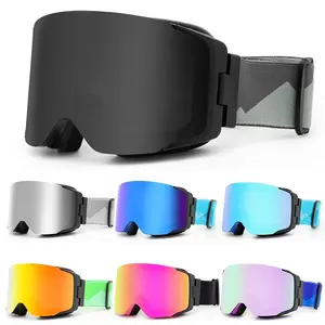 PANLEES Ski Goggles Magnetic Lens Removable Uv400 Antifog Skiing Snow Boarding Glasses