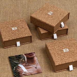 Thân thiện với môi giấy sang trọng hộp đồ trang sức nhỏ Hộp quà tặng bao bì cho đồ trang sức nhẫn tùy chỉnh trang sức hiển thị hộp - Product Image 2