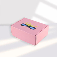 Boîte d'expédition pliable en carton ondulé rigide écologique avec logo personnalisé en relief pour cosmétiques, vêtements, cadeaux, en couleur