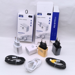 Bloc chargeur <span class=keywords><strong>USB</strong></span> <span class=keywords><strong>C</strong></span> double port <span class=keywords><strong>20W</strong></span> Adaptateur secteur PD Chargeur mural de type <span class=keywords><strong>C</strong></span> pour Samsung S23 S22 S24 16 15 Pro Max Produit électrique - Product Image 1