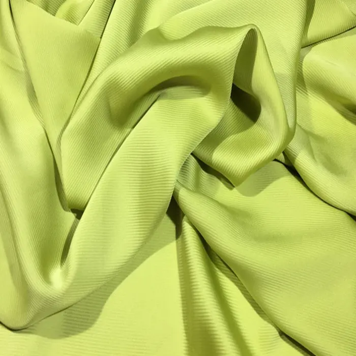 180gsm Polyester Bắt Chước Acetate Twill Vải Cho Phụ Nữ Ăn Mặc Quần Vải