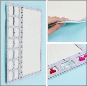 3 Ontwerpen Vilt Kralen Matten Sieraden Diy Kralen Bord Sorteren Tray Kralen Bord Met Centimeter Alfabetische Schaal Voor Armband Maken - Product Image 3