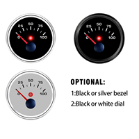 Voltmeter Tahan Air 12V 52mm untuk Mobil Truk dengan Lampu Latar 10 Warna