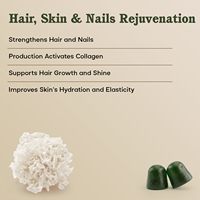 Pastèque Saveur Cheveux Peau Ongles Rajeunissement Gommes avec Tremella Champignon Peptides De Collagène Marin Kératine Biotine
