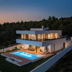 Solution unique de livraison moderne et rapide Villa de luxe à 2 étages entièrement préfabriquée en béton préfabriqué Maison modulaire préfabriquée en ciment - Product Image 1