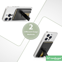 Özel Logo Hediye Tasarımcısı Kullanışlı Yapışkanlı İnce Silikon Telefon Cüzdanı Telefon Üzerine Yapışan Kartlık Cep Katlanabilir Standlı