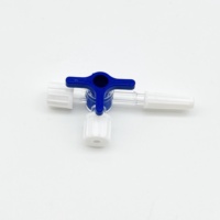 Contrôle de débit en plastique 3 voies Luer Valve mâle femelle Luer Lock connecteur vanne d'arrêt à trois voies