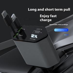 Cargador de teléfono para coche de carga súper rápida 4 en 1 para iPhone 15/14/13/12 <span class=keywords><strong>Pro</strong></span> Max XR <span class=keywords><strong>iPad</strong></span> Samsung Pixel - Product Image 2