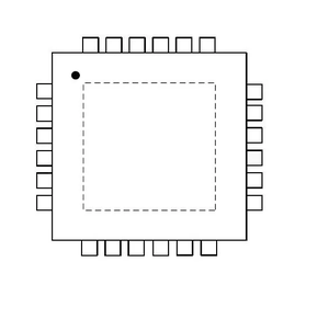 Composant électronique ATTINY1607-MN Microcontrôleurs 8 bits - MCU 20 MHz, 16 Ko, QFN24, Ind 105C, Vert, Tray - Product Image 1