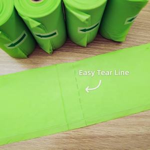 AS5810 sertifikalı biyobozunur Compostable köpekler için köpek kaka torbası eko Pet çöp torbası - Product Image 3