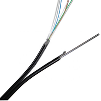 Kabel Ftth jatuh serat optik dalam ruangan luar ruangan kustom harga 1km 2 4 6 8 Core kabel serat optik Multi Mode tunggal Utp Cat 6"