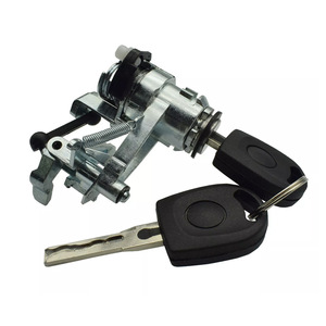Cylindre de serrure de hayon Volkswagen Golf 1J6827297 1J6827297G avec 2 clés, pièce de rechange pour serrure cylindrique - Product Image 2