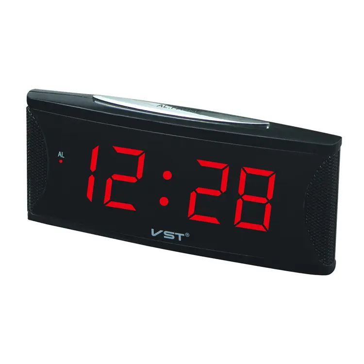 Horloge LED de bureau VST de 1.8 pouces, affichage numérique