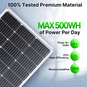 แผงโซลาร์เซลล์แบบยืดหยุ่น ALECTER โมโนคริสตัลไลน์ซิลิคอน 100W สีดำ ประสิทธิภาพสูง โมโนเซลล์ 23% IP67 กันน้ำ น้ำหนักเบา รุ่น APH-P03 คุณภาพสูง - Product Image 1