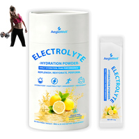 AegleWell - Polvo para Bebida Electrolítica en Sobres, Sabor Natural a Arándano, Hidratación Rápida para Entrenamiento, Viajes e Hidratación Diaria