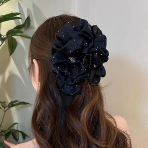 New starry heart rhinestone <b>bow</b> hair <b>clip</b>, luxurious and high-end shark <b>clip</b> to make hair appear fuller. - Product Image 3