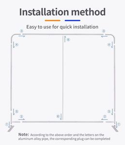 Premium Fabric Aluminium Pole <b>Frame</b> Easy Assembly Fast Show Advertising Exhibition Stand Display Trade Show Banner - Product Image 3