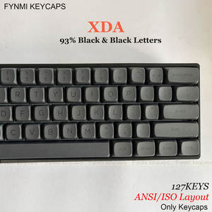 Fynmi ISO ANSI <span class=keywords><strong>XDA</strong></span> 93% สีดำตัวอักษรสีดำ100% สี PBT Dye การระเหิด <span class=keywords><strong>XDA</strong></span> สูง9.0มม. ปุ่มกดสำหรับ MX สวิตช์กล - Product Image 2