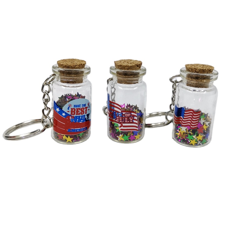 Изготовленный На Заказ Сувенирный дизайнерский стеклянный брелок в виде бутылки для желаний