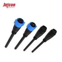 20A 300V 3-Poliger Wasserdichter Steckverbinder M19 Geformt mit Kabel Push-Lock Kabelverbinder für LED-Beleuchtung Signalübertragung UL TUV