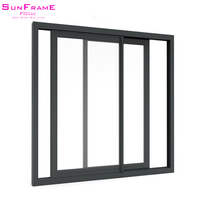 Venta directa de fábrica Ventanas y puertas corredizas de aluminio Ventanas corredizas de vidrio de baja emisividad Doble