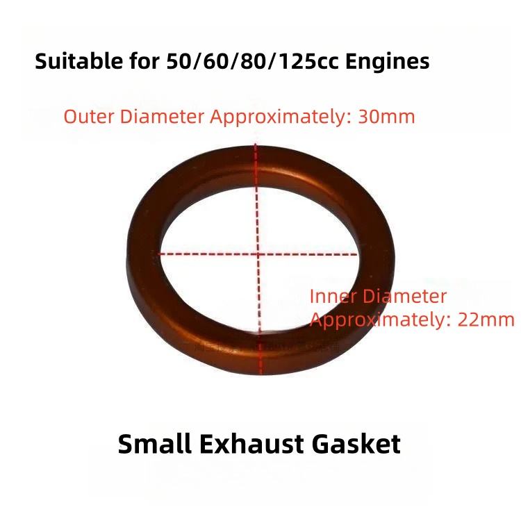 ปะเก็นท่อไอเสียขนาดเล็ก 100 ชิ้น