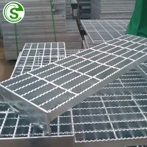Frame Weld Walkway Deck Steel Grating Heavy Duty Mild Use Hot Dipped Galvanized Drain Floor Steel Bar Grating Singapore