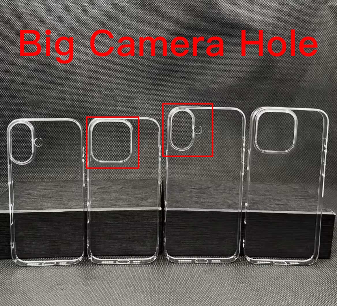 Clear with big hole