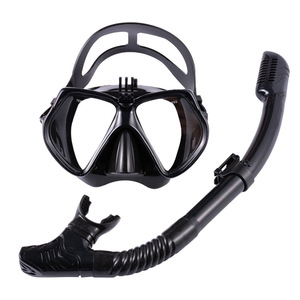 Ensemble de plongée : masque en silicone et tuba sec anti-buée intégral pour adultes, équipement de natation estival - Product Image 5