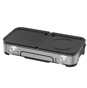 Barbecue électrique d'extérieur <span class=keywords><strong>XXL</strong></span> à température réglable, <span class=keywords><strong>grill</strong></span> amovible pour rôtissage rapide avec revêtement antiadhésif - Product Image 4