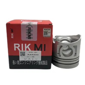 RIKMI Quality Piston 4JB1 for Isuzu Diesel Engine machinery engine parts AX6222 5-12111622-2 engine repair kit