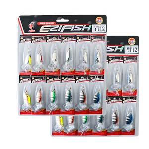 Lot de 12 leurres artificiels imprimés en plastique avec hameçons <span class=keywords><strong>pour</strong></span> la pêche à la truite, au <span class=keywords><strong>bar</strong></span>, au saumon en eau douce ou en eau de mer (rivière, ruisseau) - Product Image 4