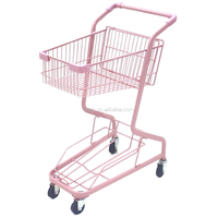 Panier de courses en plastique à roulettes de haute qualité, durable, écologique, pour supermarché, avec 2 poignées, couleurs et tailles personnalisables
