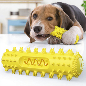 ของเล่นเคี้ยวสำหรับสุนัขขนาดเล็กถึงกลาง ทำจากยางรักษ์โลก ใช้แทนแปรงสีฟัน ช่วยดูแลทำความสะอาดฟัน สำหรับลูกสุนัขที่ชอบกัดแทะ รสไก่ - Product Image 2