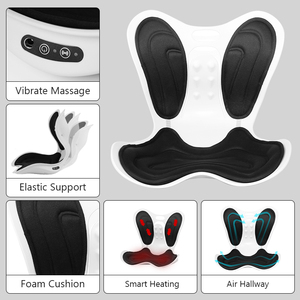 Fauteuil de massage électrique ergonomique de haute qualité avec soutien lombaire, coussin de siège vibrant et <span class=keywords><strong>chauffant</strong></span> pour la correction de la posture et le bien-être corporel - Product Image 5