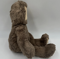 Offres Spéciales Bigfoot d'animal brun super doux personnalisé pour les peluches Sasquatch brodées avec un remplissage en coton PP
