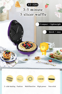 Chất Lượng Cao <span class=keywords><strong>Mini</strong></span> Điện Hình Trái Tim Waffle <span class=keywords><strong>Maker</strong></span> Cho Hộ Gia Đình Sử Dụng Cho Bánh - Product Image 6