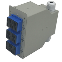 Boîtier de terminaison de fibre optique DIN Rail Mount ODF, panneau de brassage fibre optique 6/12/24/48 ports, adaptateur LC, FTTH POE GSM, 48 cœurs
